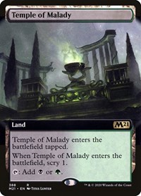 Temple of Malady (Extended Art), Core Set 2021