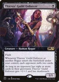 Thieves' Guild Enforcer (Extended Art), Core Set 2021