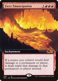 Fiery Emancipation (Extended Art), Core Set 2021
