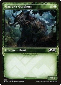 Garruk's Gorehorn (Showcase), Core Set 2021