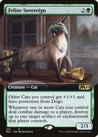 Feline Sovereign (Extended Art), Core Set 2021