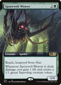 Sporeweb Weaver (Extended Art), Core Set 2021