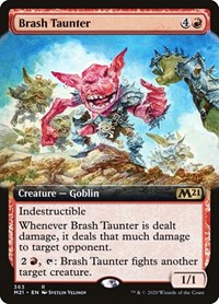 Brash Taunter (Extended Art), Core Set 2021