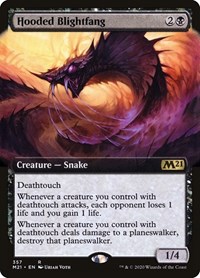 Hooded Blightfang (Extended Art), Core Set 2021