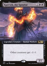 Kaervek, the Spiteful (Extended Art), Core Set 2021