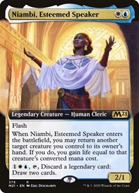 Niambi, Esteemed Speaker (Extended Art), Core Set 2021