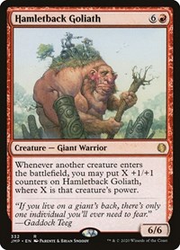 Hamletback Goliath, Jumpstart