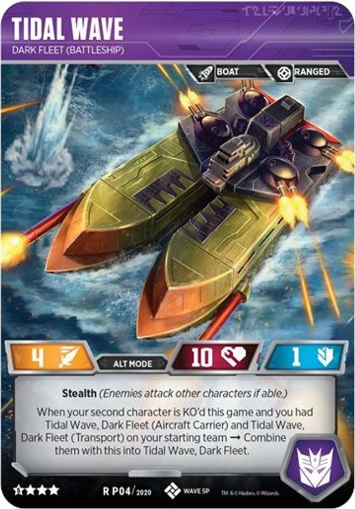 Tidal Wave - Dark Fleet (Battleship), Foil, front