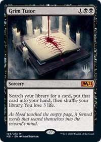Grim Tutor, Promo Pack: Core Set 2021