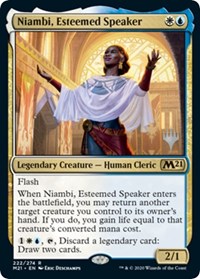 Niambi, Esteemed Speaker, Promo Pack: Core Set 2021
