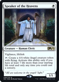 Speaker of the Heavens, Prerelease Cards