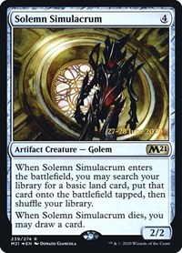 Solemn Simulacrum, Prerelease Cards