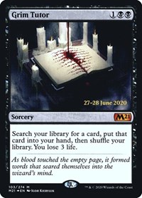 Grim Tutor, Prerelease Cards
