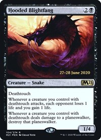 Hooded Blightfang, Prerelease Cards