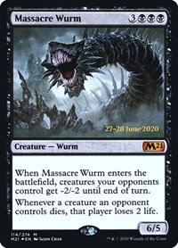 Massacre Wurm, Prerelease Cards