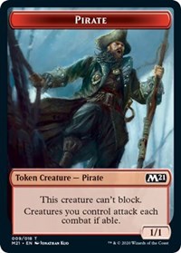 Pirate // Treasure Double-Sided Token, Core Set 2021