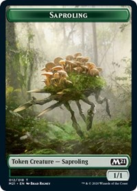Saproling // Zombie Double-sided Token, Core Set 2021
