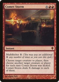 Comet Storm (Worldwake), Oversize Cards