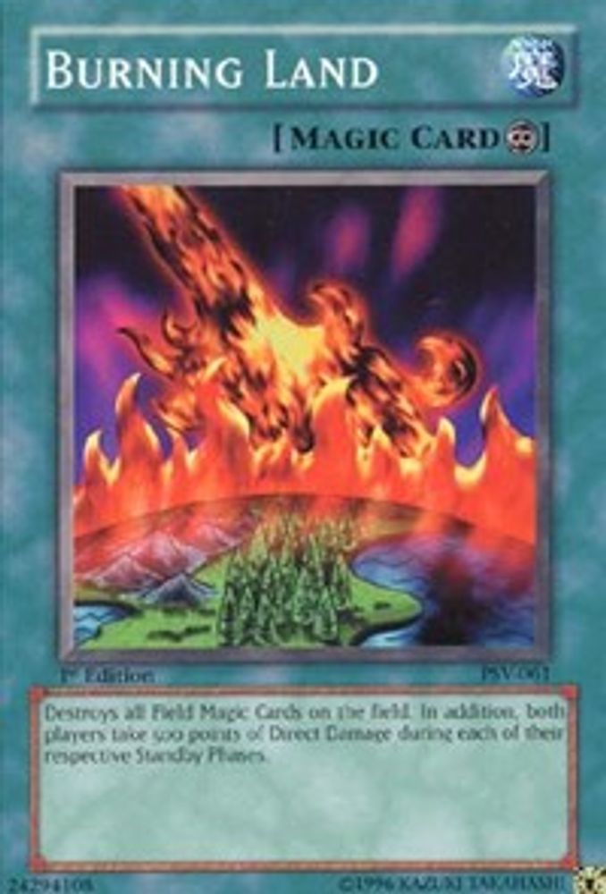 Burning Land, 1st-edition, front