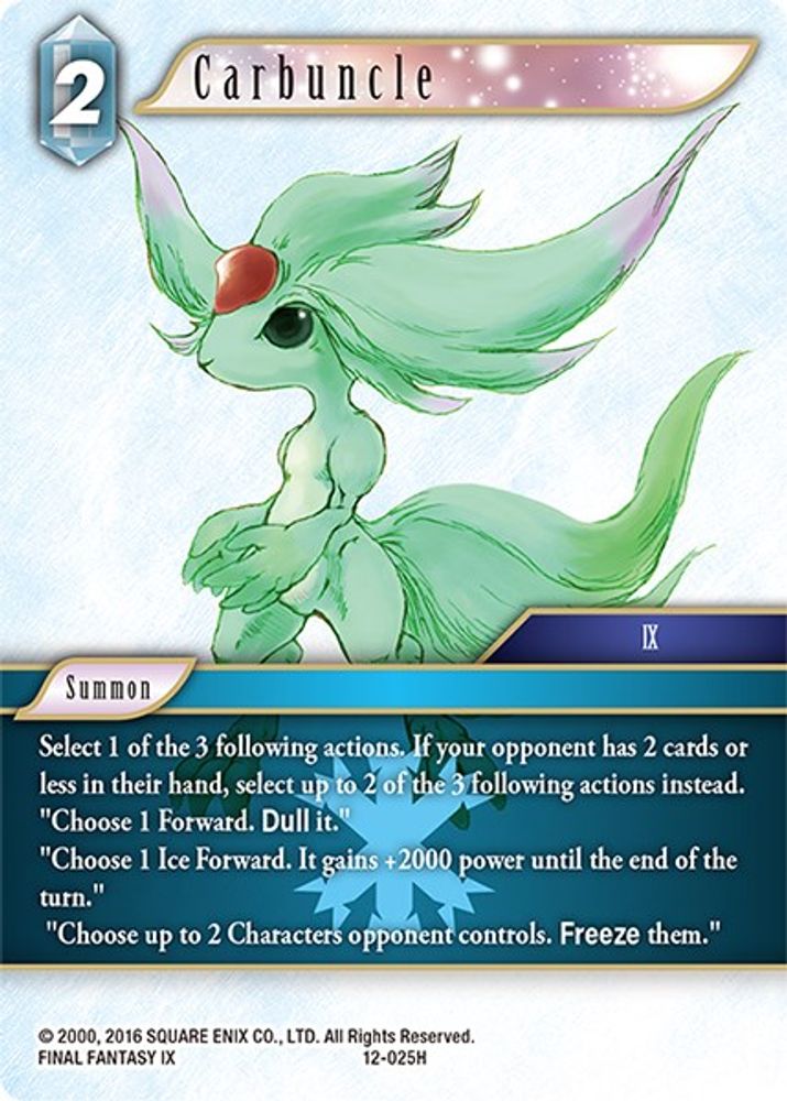 Carbuncle, Standard, front