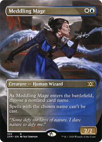 Meddling Mage (Borderless), Double Masters