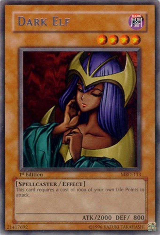Dark Elf, 1st-edition, front