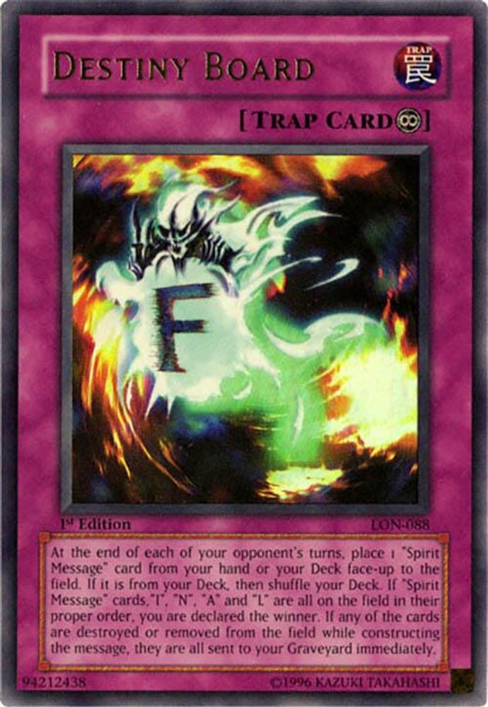 Destiny Board, 1st-edition, front
