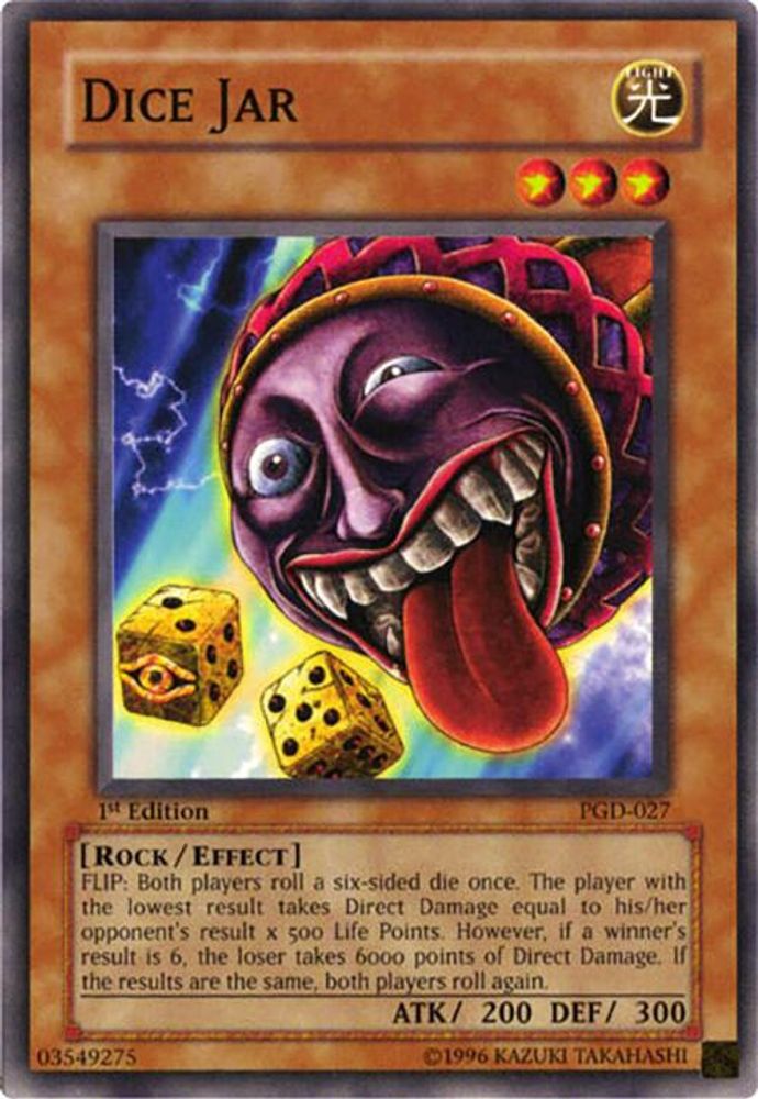 Dice Jar, 1st-edition, front