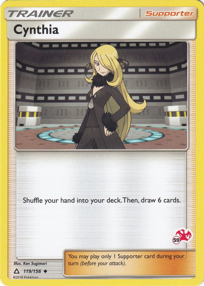 Cynthia - 119/156 (#59 Charizard Stamped)