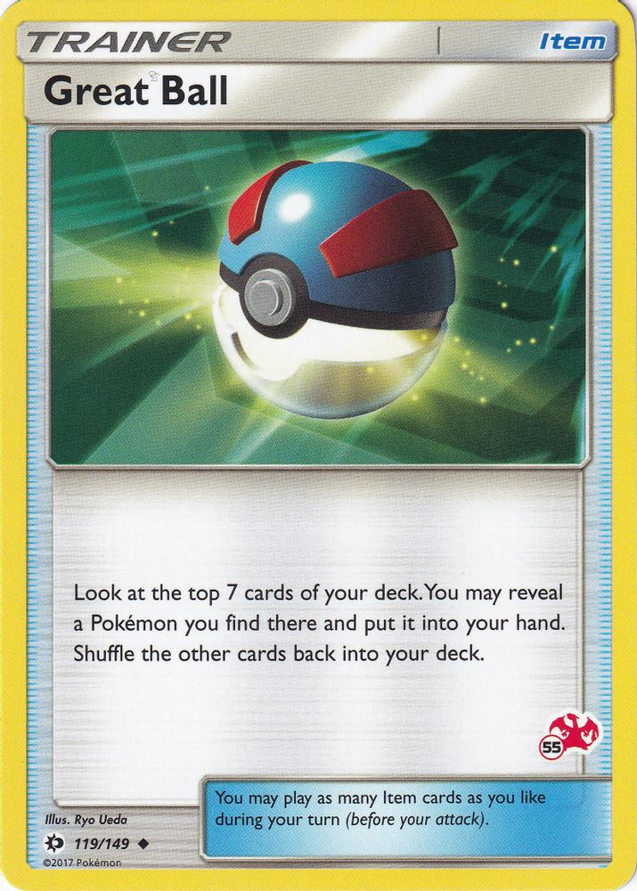 Great Ball - 119/149 (#55 Charizard Stamped)