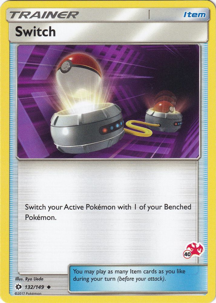 Switch - 132/149 (#40 Charizard Stamped)