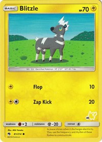 Blitzle - 81/214 (#45 Pikachu Stamped)