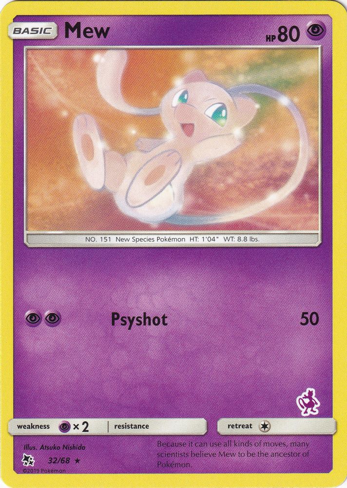 Mew - 32/68 (Mewtwo Stamped)