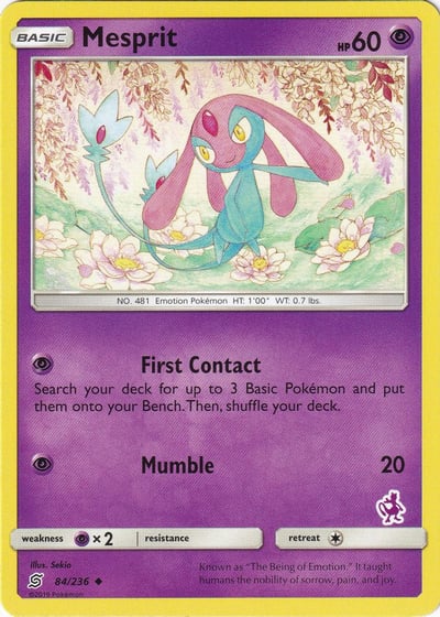 Mesprit - 84/236 (Mewtwo Stamped)