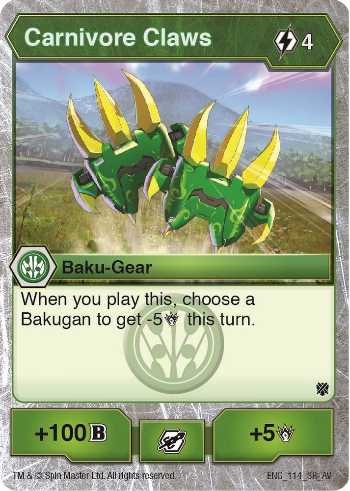 Carnivore Claws, Standard, front