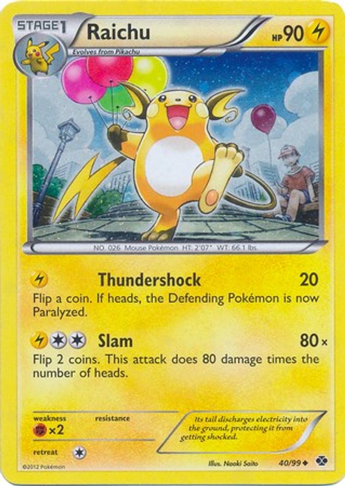 Raichu - 40/99 (Cosmos Holo)