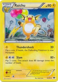 Raichu - 40/99 (Cosmos Holo)