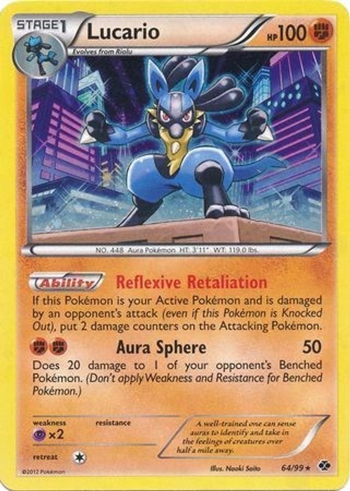 Lucario - 64/99 (Cosmos Holo)