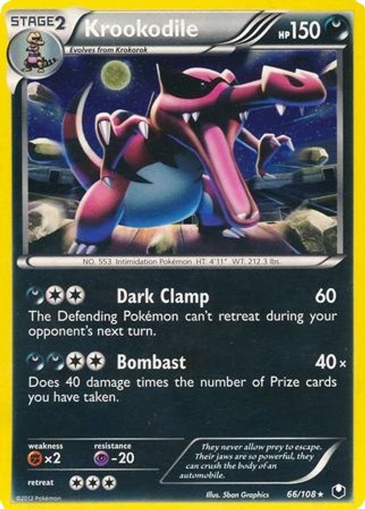 Krookodile - 66/108 (Cosmos Holo)