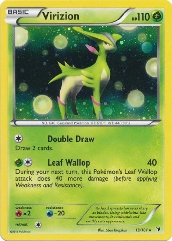Virizion - 13/101 (Cosmos Holo)
