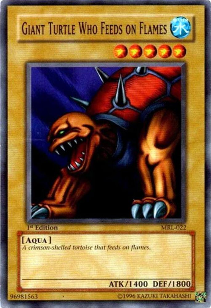 Giant Turtle Who Feeds on Flames, 1st-edition, front