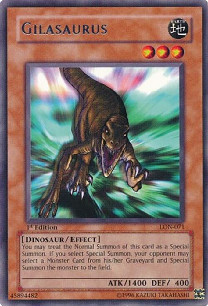 Gilasaurus, 1st-edition, front