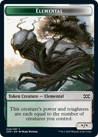 Elemental // Treasure Double-Sided Token, Double Masters