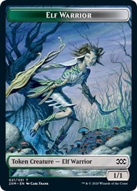 Elf Warrior // Germ Double-Sided Token, Double Masters