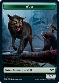 Wolf // Wurm (030) Double-Sided Token, Double Masters