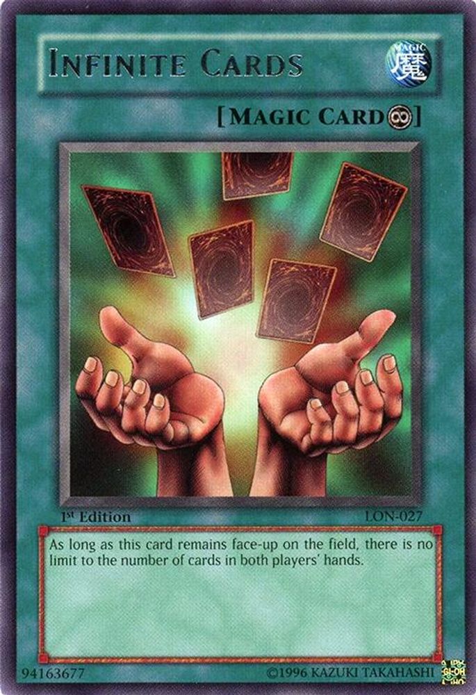 Infinite Cards, 1st-edition, front