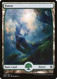 Forest (280) - Full Art, Zendikar Rising