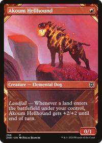 Akoum Hellhound (Showcase), Zendikar Rising