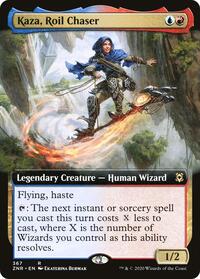 Kaza, Roil Chaser (Extended Art), Zendikar Rising