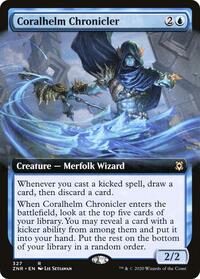 Coralhelm Chronicler (Extended Art), Zendikar Rising